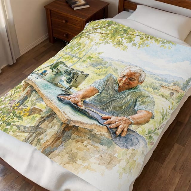 Example: a painting on the blanket