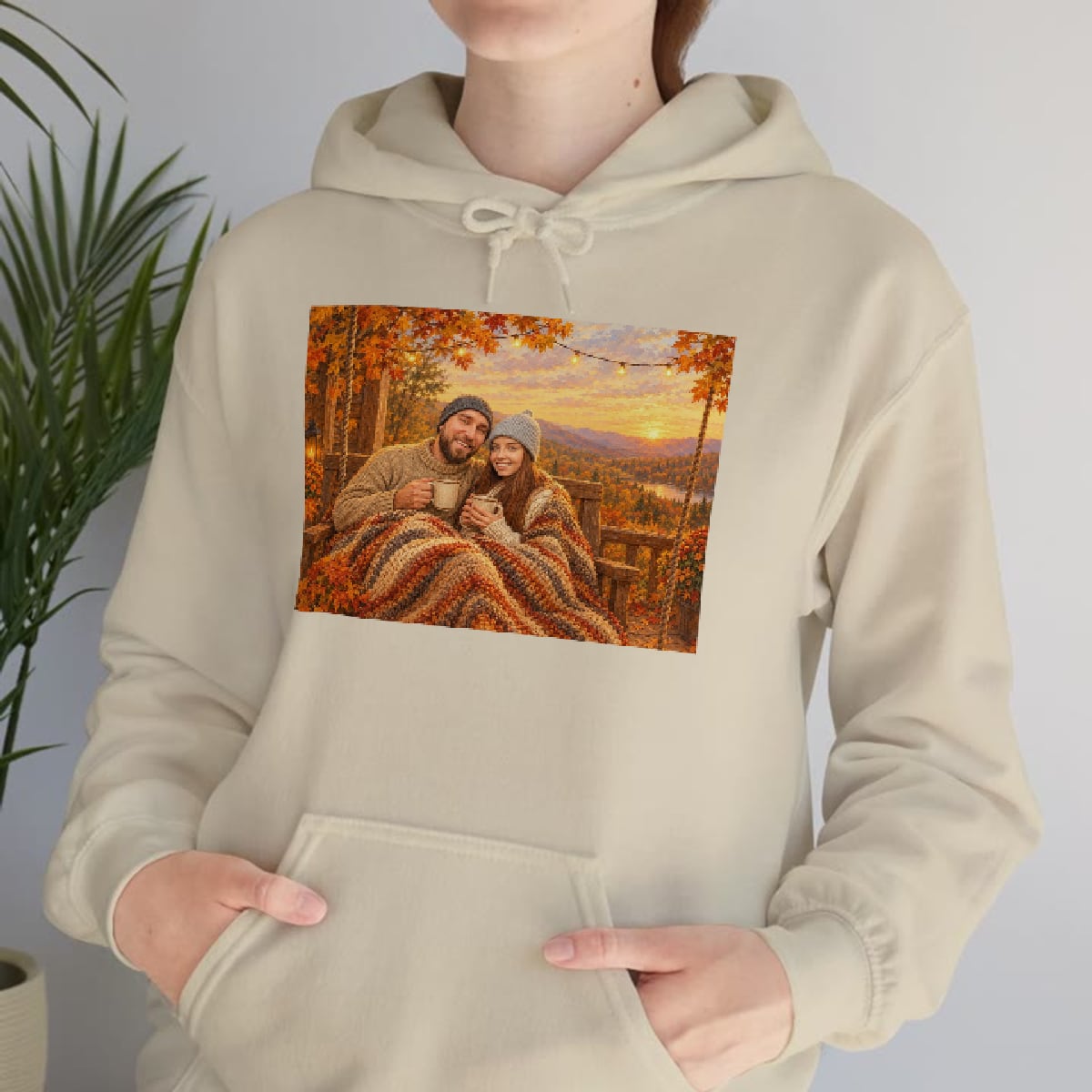 Example: a painting on the hoodie