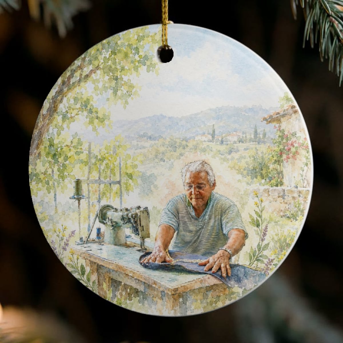 Example: a painting on the ornament