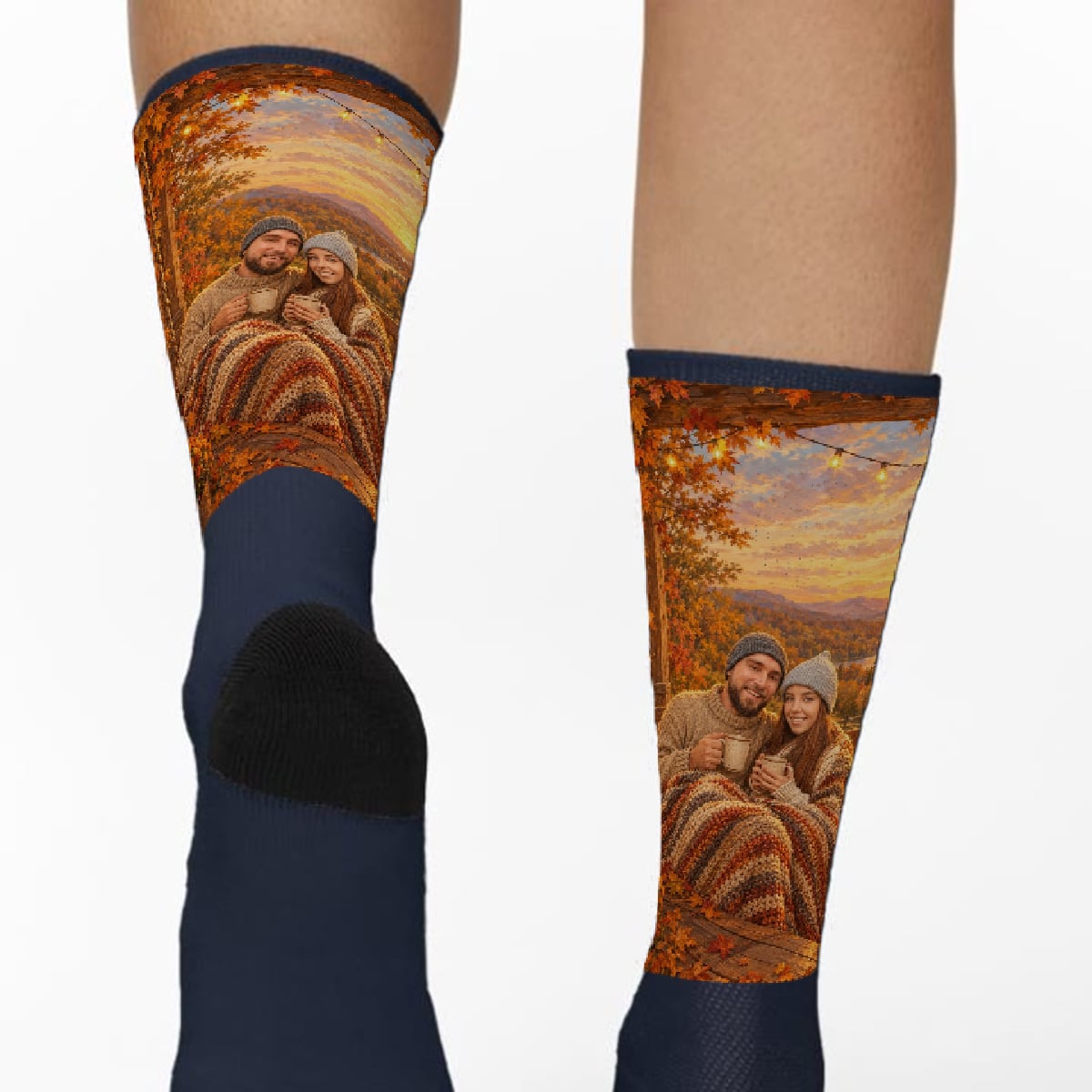 Example: a painting on the socks