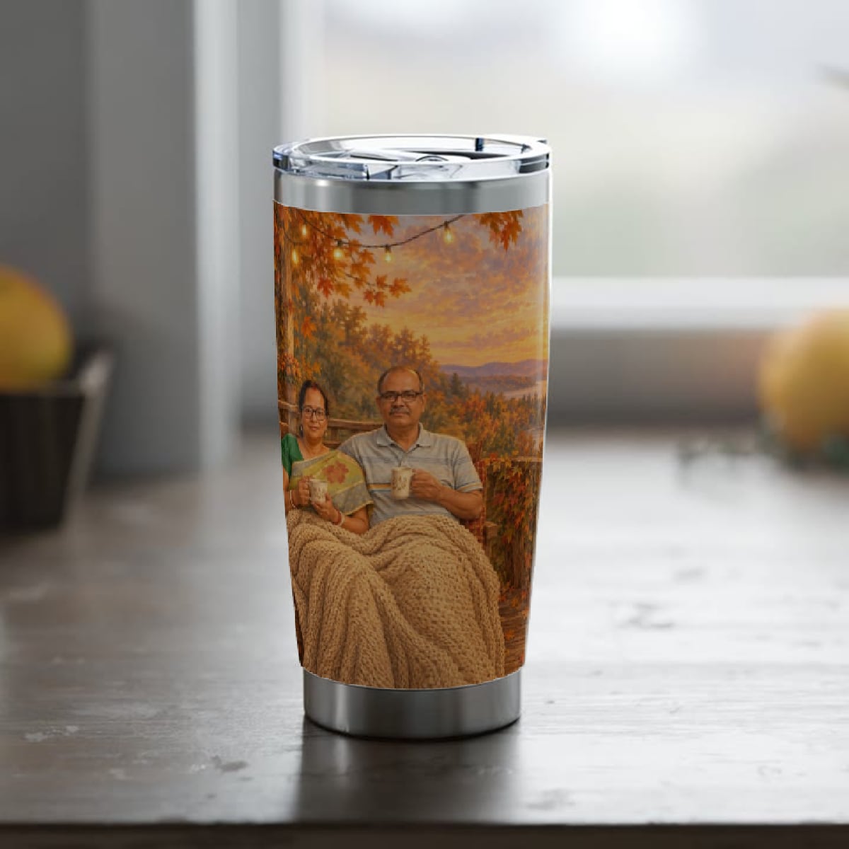 Example: a painting on the tumbler