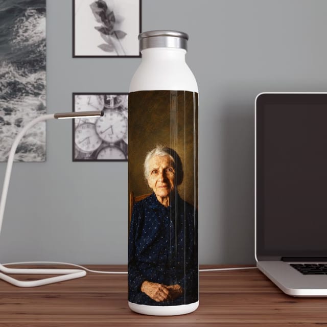 Example: a painting on the water bottle