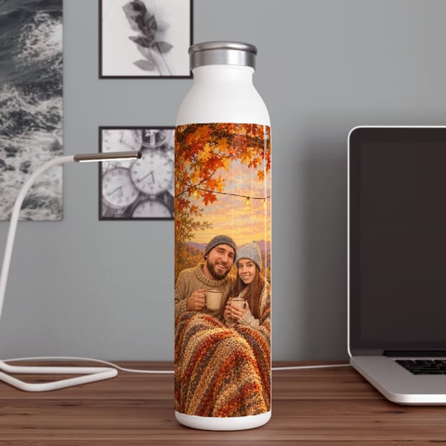 Example: a painting on the water bottle