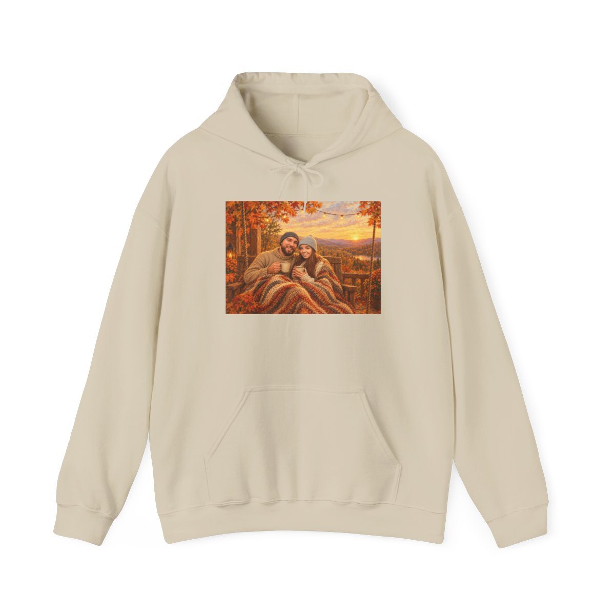 Example: the whole hoodie, laid flat