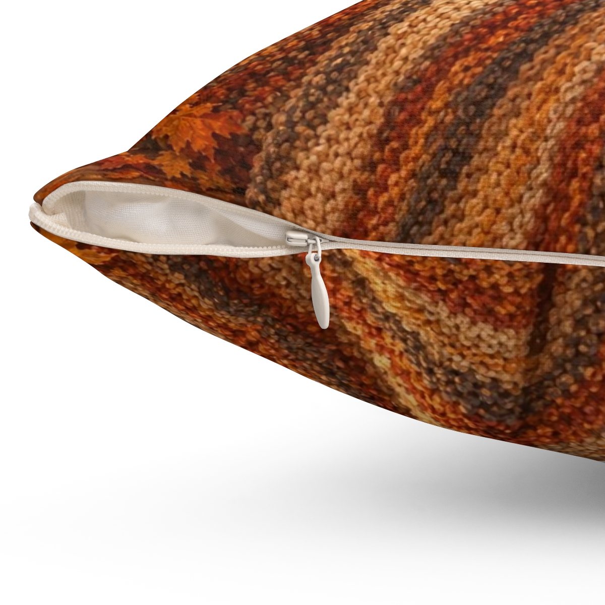 Example: the pillow up close, with its zipper