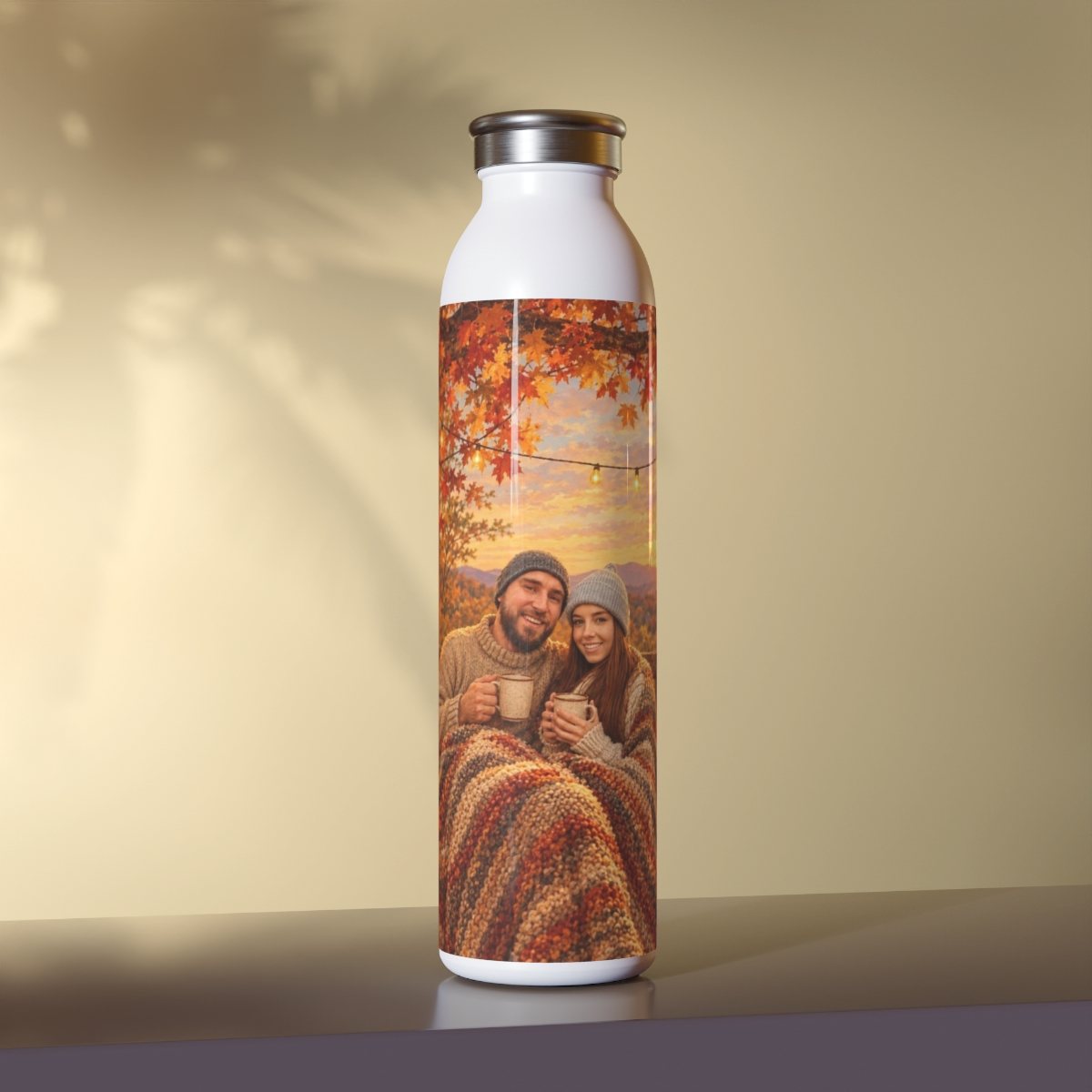 Example: the water bottle on a shelf